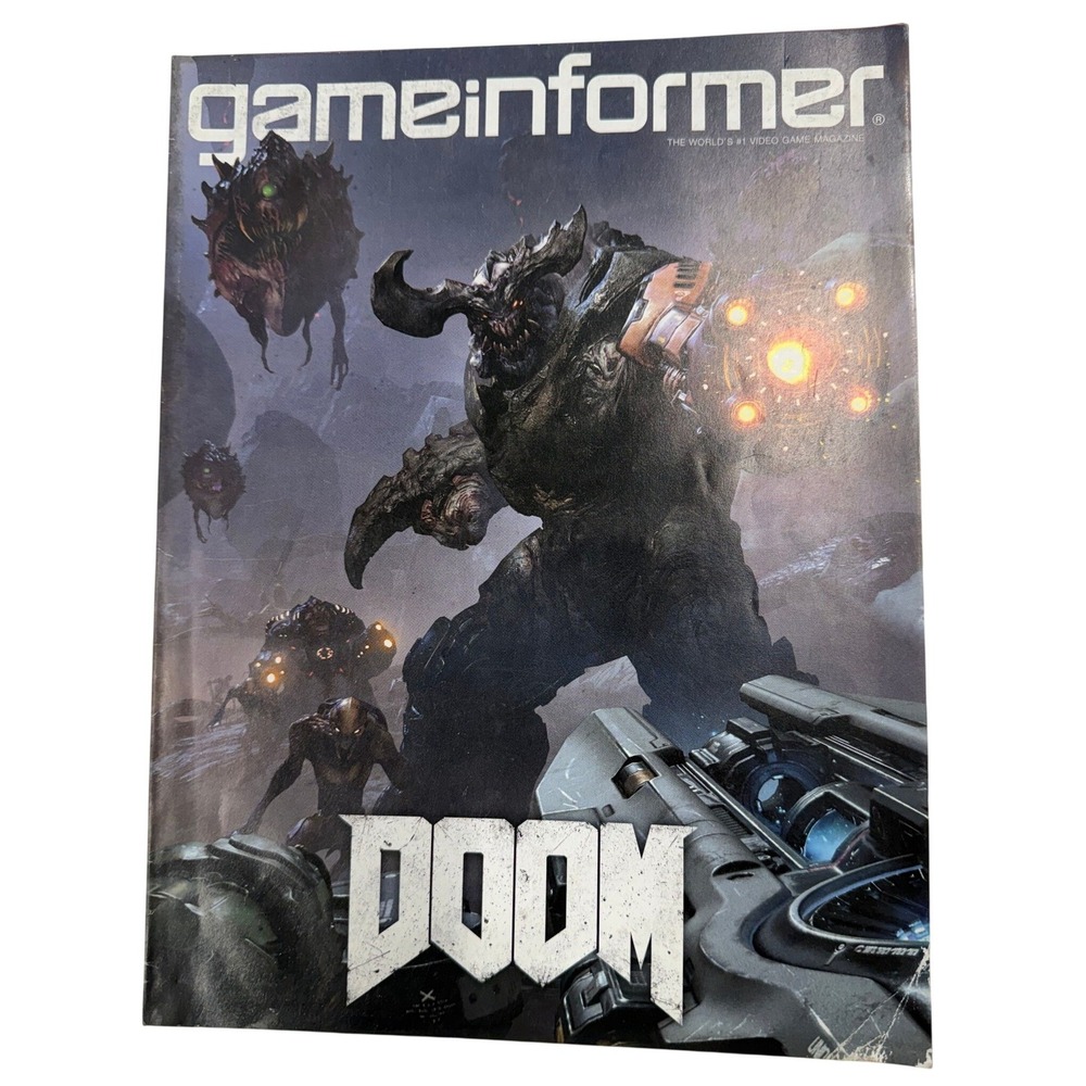 Game Informer Magazine DOOM Cover Issue Video Game News Collectible